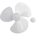 thumbnail image 2 of 12 Inch Plastic Fan Blade Replacement 3 Leaves Transparent White, 2 of 8