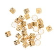 thumbnail image 2 of MERIGLARE 30pcs Shimmer Crystal Rhinestone Dread Lock Hair Adjustable Braids - Golden, as, 2 of 9