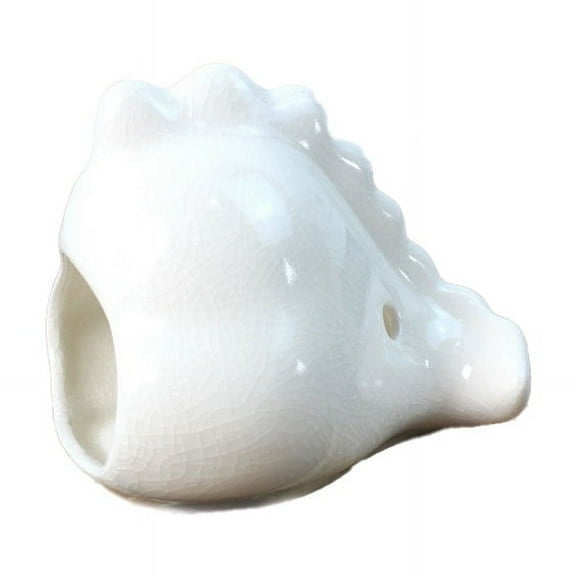 Ceramic Hamster Hideout - Small Pet Habitat Decor for Dwarf Hamsters, Gerbils, Mice, Rats,White