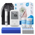 thumbnail image 1 of IMDK Blood Glucose Monitor Kit, 𝗖𝗹𝗶𝗻𝗶𝗰𝗮𝗹𝗹𝘆 𝗔𝗰𝗰𝘂𝗿𝗮𝘁𝗲 Blood Sugar Test Kit with 100 Glucometer Strips, 100 Lancets and 1 Lancing Devices, No Coding Required & FSA/HSA Eligibl, 1 of 5