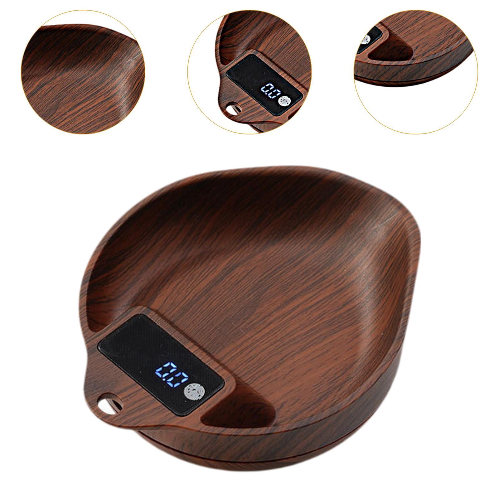 Fiocias Coffee Bean Scale Portable Baking Scales Professional, Non Slip Base, Electronic Brown