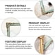 thumbnail image 4 of 2pcs European Style Selfie Picture Frames Resin Pendiente Marcos Foto Fondo Background Props, 4 of 4