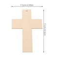 thumbnail image 5 of Wood Blank Bookmark for DIY Crafting Unpainted Cross Shaped Bookmarks for Reading Use Beige Color 15 Pieces, 5 of 8