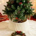 thumbnail image 3 of Elodie Christmas Tree Collars Stand Base Cover Rustic Home Décor Round for Artificial A, 3 of 5