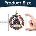 thumbnail image 3 of 250th Anniversary Christmas Ornament,Patriotic 2D Acrylic Keepsake for Christmas Tree,Car,Home Wall Commemorative Holiday Decoration(D), 3 of 6