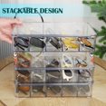thumbnail image 4 of Organizador de gafas de sol FORUP, de plástico, apilable, 3 unidades, transparente, 4 of 8