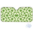 thumbnail image 2 of FORUDESIGNS Shamrock Pattern Car Windshield Sun Shade Foldable Heat UV Protection Visor Auto Window Sun Blocker Car Interior Sun Protection St. Patrick's Day Accessories Keeps Vehicle Cool, 2 of 7
