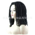 thumbnail image 3 of Peluca europea y americana pelo femenino africano volumen pequeño trenzado crochet pelo fi Abanopi Peluca de pelo, 3 of 4