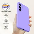 thumbnail image 3 of Slim Liquid Silicone Case for Galaxy A54, with Scratch-Resistant Microfiber Lining Anti-Slip and Shock Absorption Soft Silicone Protective Case for Samsung Galaxy A54 5G 2023 (Purple), 3 of 14