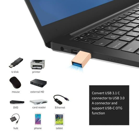 Gadgets USB-C to USB 3.0 Adapter USB Type C Male to USB A Female OTG Converter Aluminum Alloy Replacement for for Mi5 Mi6 for S8 Plus for