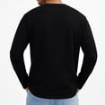 thumbnail image 5 of Zimjoy Long Sleeve T Shirt Men Lightweight Crew Neck Solid Color Tee Classic Fitted Tops, Black L, 5 of 9