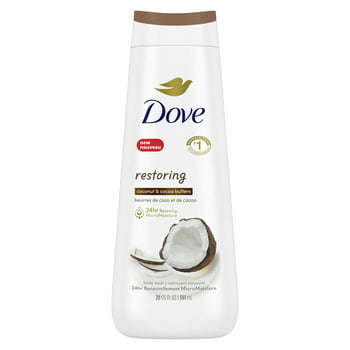 Dove Restoring Coconut and Cocoa Butter Liquid Body Wash, 20 oz