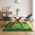 thumbnail image 3 of ODIKA 5'x7' Golf Course Fairway Green Washable Area Rug for Dining Room, Under Table, Home Office, Non-Slip Chair-Friendly, 3 of 7
