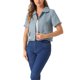 thumbnail image 4 of CAMISA DE TWEED PARA MUJER INSPIRADA CHIC CON TASSELES, LONGITUD CORTA, MANGA CORTA, TAMAÑO XL, AZUL, 4 of 6