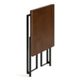 thumbnail image 5 of Kate and Laurel Lockridge Modern C-Shape End Table, 19 x 12 x 27, Walnut Brown and Black, Decorative Minimalist Accent Table for Storage and Display, 5 of 9