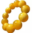 thumbnail image 2 of K-KED Natural Round Beads Amber Flower Beeswax Beautiful Bracelet Men Women 10-20Mm-16mm, 2 of 2