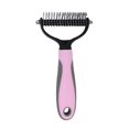 thumbnail image 1 of For Long Unkempt Hair Removal Comb Dog Brush Pink L, 1 of 5