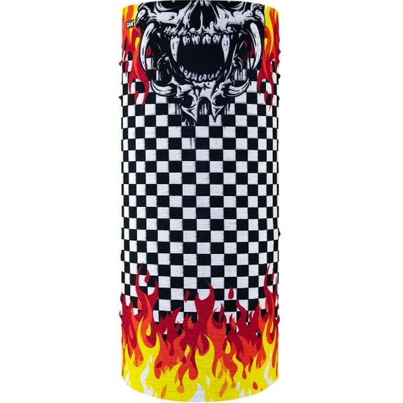 Zan Headgear Motley Neck Tube Checker Flames