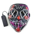 Light Up LED Halloween Party Scary Mask 3 Lighting Modes Glow In The
