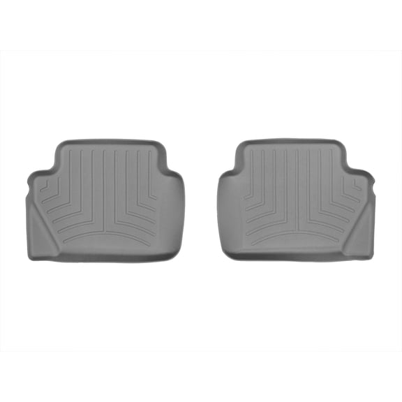WeatherTech Custom Fit FloorLiners compatible with Ford Fiesta ST, Fiesta - 2nd Row (2-Piece Liner), Grey