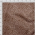 thumbnail image 3 of oneOone Cotton Silk Brown2 Fabric Giraffe Animal Skin Dress Material Fabric Print Fabric By The Yard 42 Inch Wide, 3 of 4