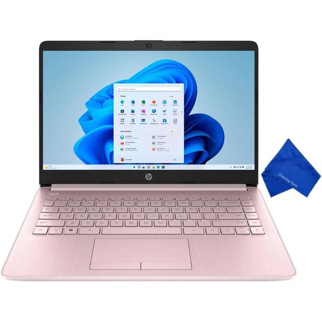 Remis à Neuf (Bon) HP Stream 14 HD Portable (Intel Celeron N4020, 4 Go RAM, 64 Go eMMC, Win 11 Mode S) - Rose (14-cf2112wm)