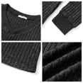 thumbnail image 5 of UVN Blouse for Women Fall V Neck Shirt Long Sleeve Pullover Sweatshirts Dressy Casual Ladies Tops, 5 of 8
