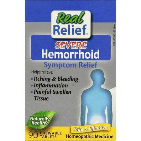 Homeolab Usa Real Relief Severe Hemorroid Tablets, 90 CT