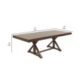 thumbnail image 5 of 72-90 Inch Rectangular Dining Table Extension Leaf Trestle Base Oak Gray, 5 of 5