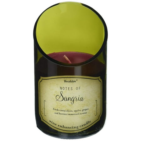 CDL6458 Wine Bottle Candle, Sangria, 8-Ounce wine bottle candle featuring the Fruity sangria scent By Deco