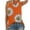 Orange, variant on Frostluinai Women Plus Size Tanks Tops Summer Sleeveless Casual Boho Shirts Sunflower Graphic Print Tunics O-neck Tee Camis