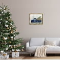 thumbnail image 2 of Stupell Industries Merry Christmas Blue Holiday Truck Graphic Art Metallic Gold Floating Framed Canvas Print Wall Art, Design by Kim Allen, 2 of 8