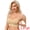 Beige, variant on Women's Wireless Push Up V Neck Maternity Bralettes S Beige