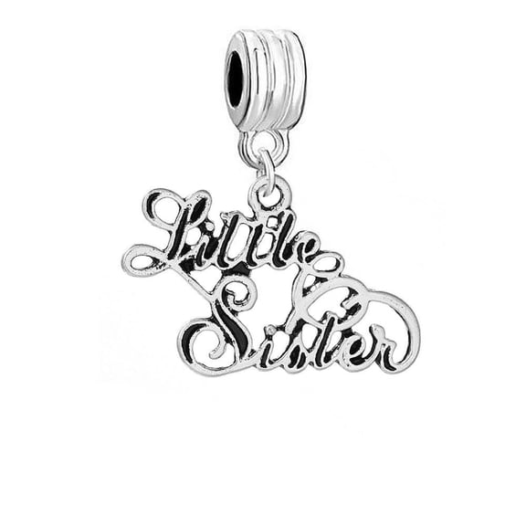 Little Sister Charm Dangle European Bead
