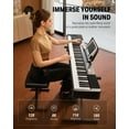 thumbnail image 6 of Donner DEP-20 Lite Beginner Digital Piano 88 Key Weighted Full Size Keyboard, Portable Electric Piano Set with Stand, Sustain Pedal, Keyboard Stickers for Beginners Adults, 6 of 7