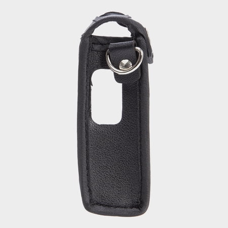 OUNONA Black PVC Radio Bag with Adjustable Shoulder Strap Pouch for Handheld Transceivers 1 Piece