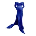 thumbnail image 4 of ASFGIMUJ Women Pregnants Photography Props Off Shoulders V Neck Long Maternity Dress BU2 M, 4 of 6