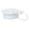 thumbnail image 3 of Gibson Elite 130953.02 1.9 qt. Gracious Dining Sto are Casserole with Glass Lid, White, 3 of 6