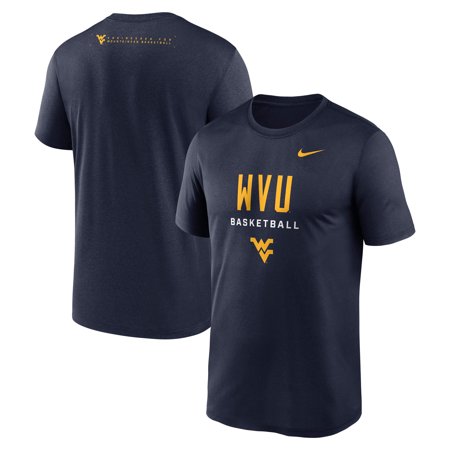 Men's Nike Navy West Virginia Mountaineers 2025 Courtside Basketball Legend Dri-FIT T-Shirt