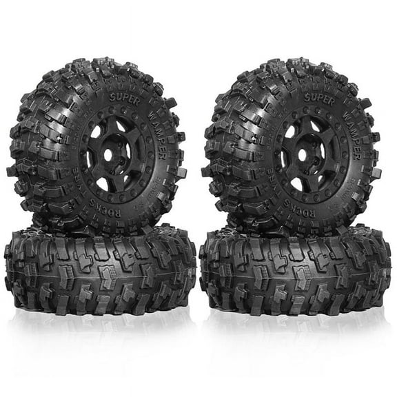 4pcs 51mm 1.0inch Beadlock Wheel Tire Set for 1/18 1/24 RC Crawler Car TRX4M SCX24 AX24 FCX24 Upgrade Parts Accessories