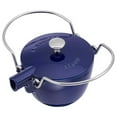 thumbnail image 3 of Staub Cast Iron 1-qt Round Tea Kettle - Dark Blue, 3 of 5
