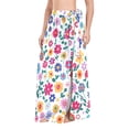 thumbnail image 2 of Women's Beach Swimsuit Cover Ups Bathing Suit Coverups Bikini Wrap Dress for Swimwear Small Colorful Flowers, 2 of 7