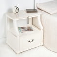 thumbnail image 3 of Butler Danielle Marble Nightstand in White, 3 of 12