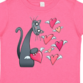 thumbnail image 4 of Inktastic Cat Versus Valentine’s Day Hearts with Wings Boys or Girls Toddler T-Shirt, 4 of 5