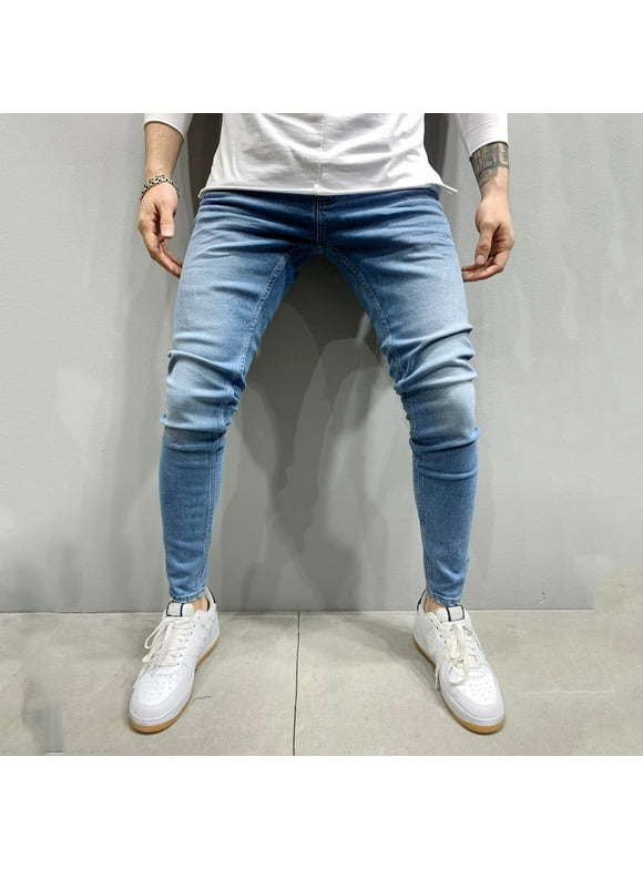 Mens Expandable Waist Jeans