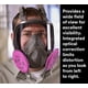 thumbnail image 4 of Kit de respirador 3M Full Face 6800 reutilizable con 4 filtros P100, 4 of 7