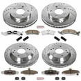 thumbnail image 3 of PowerStop Front and Rear Z26 Street Warrior Carbon-Fiber Ceramic Brake Pad and Drilled and Slotted Rotor Kit Fits: CHEVROLET PONTIAC Select Models K1535-26, 3 of 9