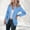 A530 Blue, variant on Xdegoge Womens Open Front Blazer Single Button Notched Lapel Long Sleeve Office Casual Business Work Professional Lightweight Elegant Suit Jacket Coats