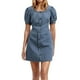 thumbnail image 2 of Vestido informal de denim para mujer, verano, color liso: diseño clásico, tejido ligero y transpirable, versátil con accesorios., 2 of 8