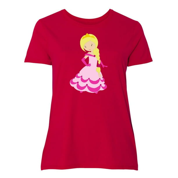 princess with blonde hair and pink dress